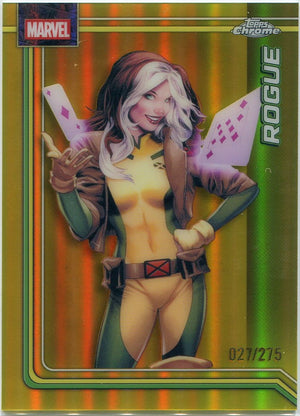 Rogue 2026 Topps Chrome Marvel Studios Yellow Refractor Card #099 27/275