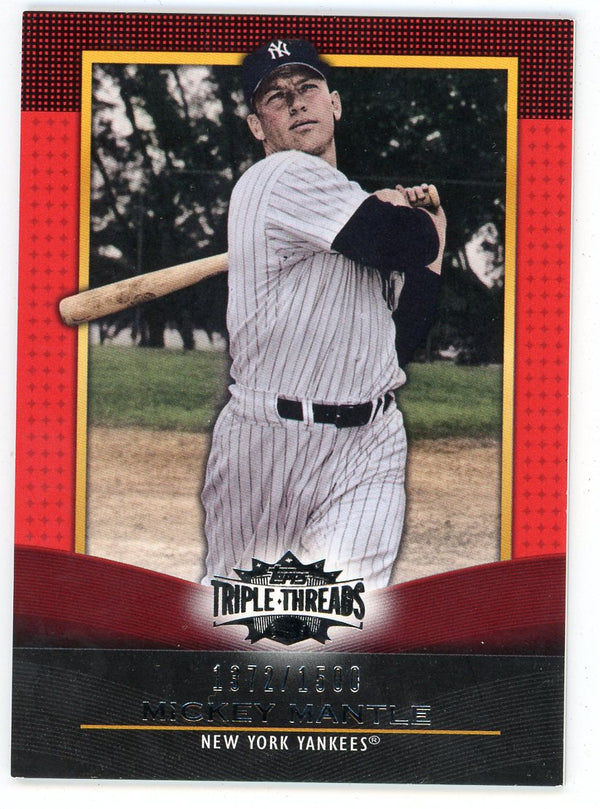 Micky Mantle Topps 2011 Triple Threads Card #7