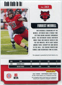 Forrest Merrill 2021 Panini Contenders Draft Picks College Ticket Autographed Die-Cut RC #263 51/92
