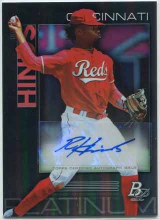 Rece Hinds 2020 Bowman Platinum Autographed RC #TOP-13