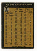All-Time Home Run Leaders Topps Card