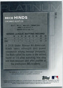 Rece Hinds 2020 Bowman Platinum Autographed RC #TOP-13