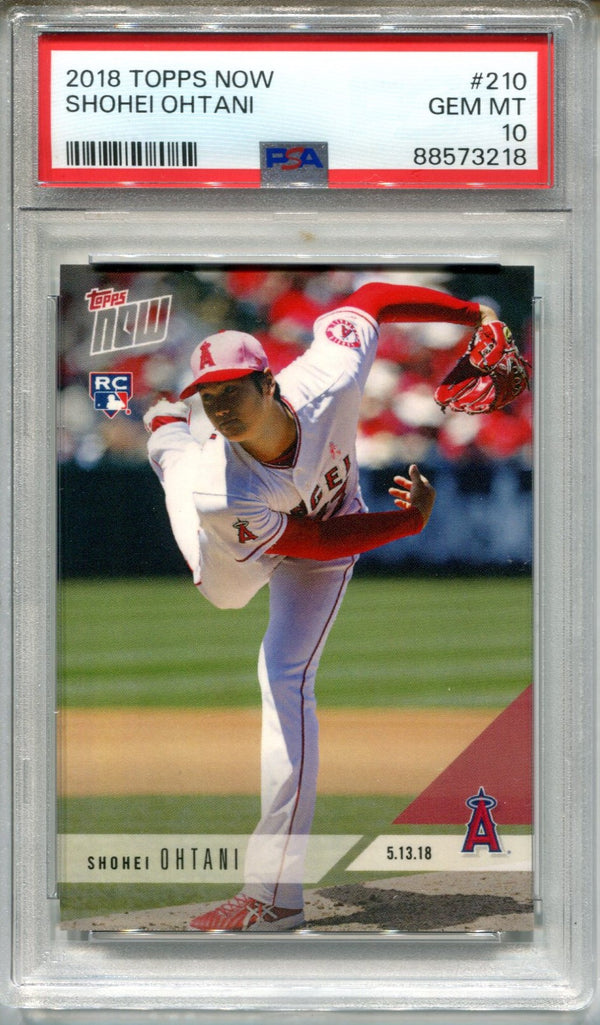 Shohei Ohtani 2018 Topps Now #210 PSA 10 Card