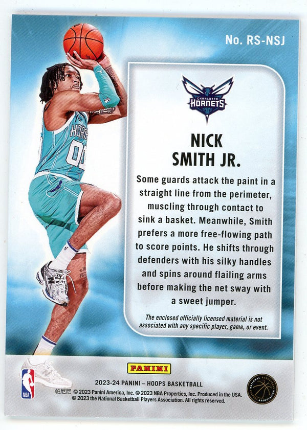 Nick Smith Jr. 2023-24 Panini Hoops Rise N Shine Patch Relic #RS-NSJ