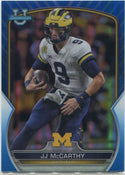 JJ McCarthy 2022 Bowman Chrome University Blue Refractor RC #48 169/199