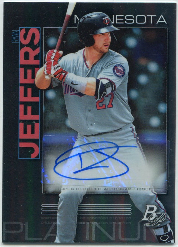 Ryan Jeffers 2020 Bowman Platinum Autographed RC #TOP-56