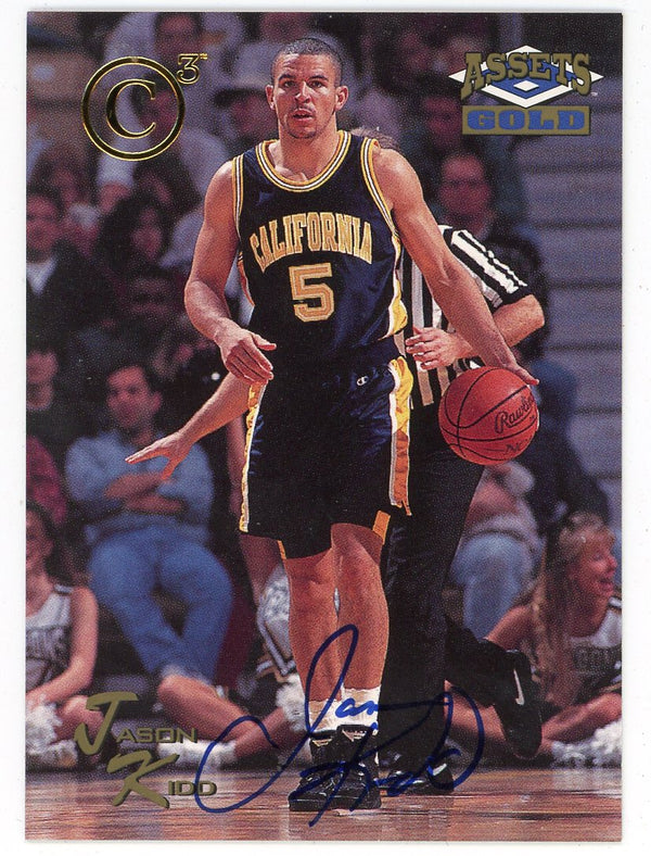 Jason Kidd 1995 Classic Assets Gold Autographed