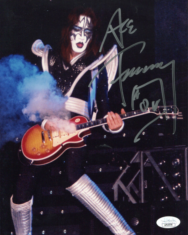 Ace Frehley Autographed KISS Celebrity 8x10 Photo (JSA)