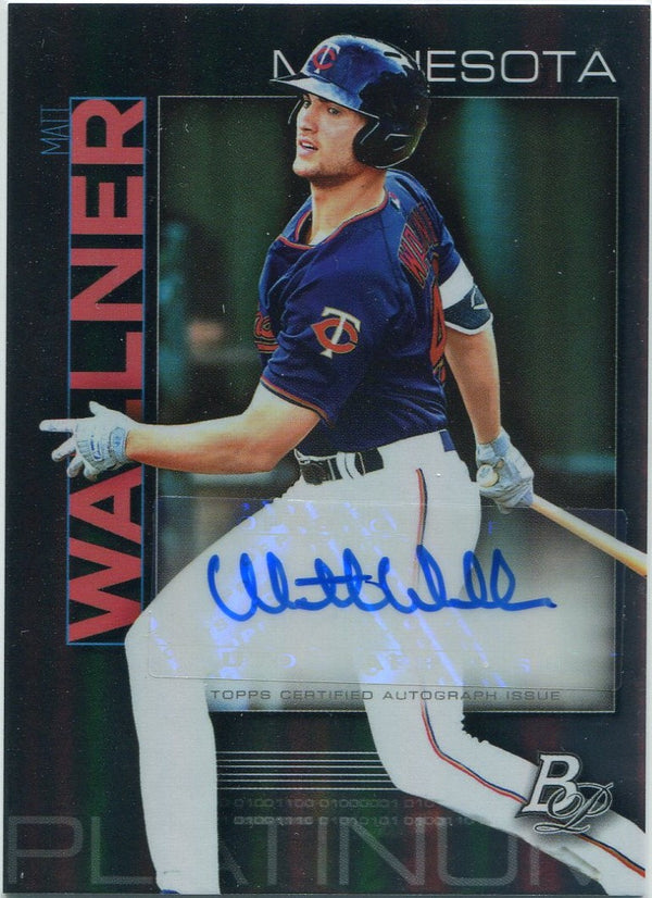 Matt Wallner 2020 Bowman Platinum Autographed RC #TOP-100
