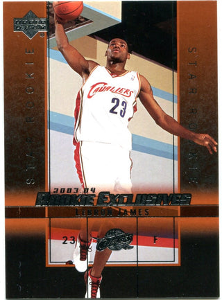 Lebron James 2004 Upper Deck Rookie Exclusives #1 Card