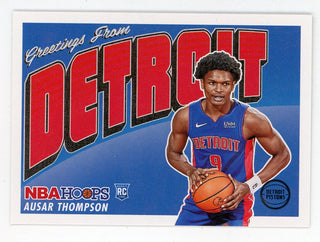 Ausar Thompson 2023-24 Panini Hoops Rookie Greetings Rookie Card #13