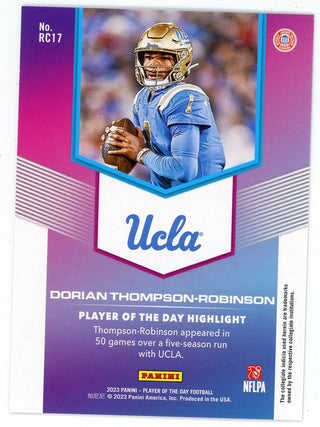 Dorian Thompson-Robinson 2023 Panini Player of the Day #RC17 /50