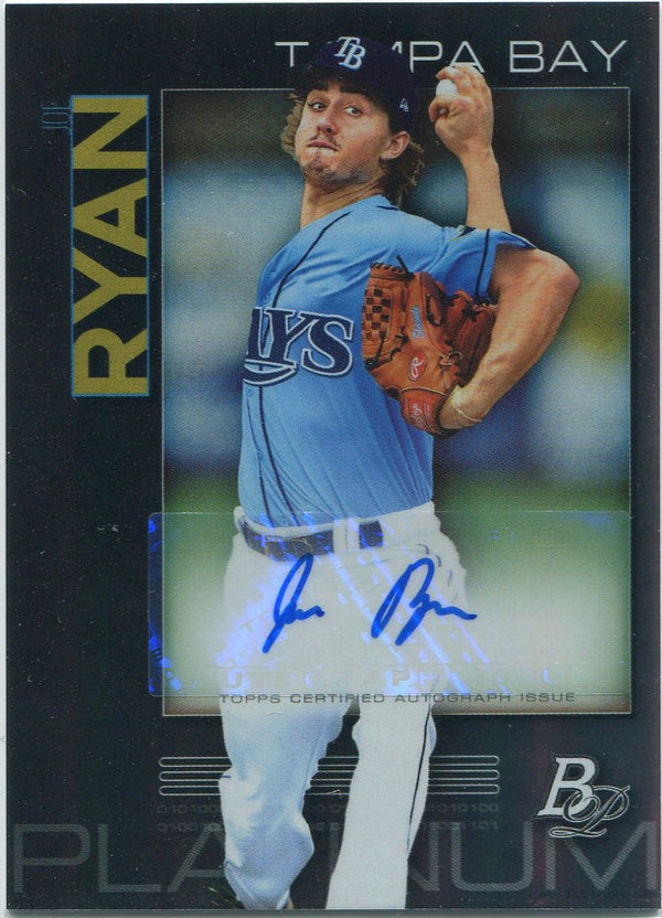 Joe Ryan 2020 Bowman Platinum Autographed RC #TOP-50