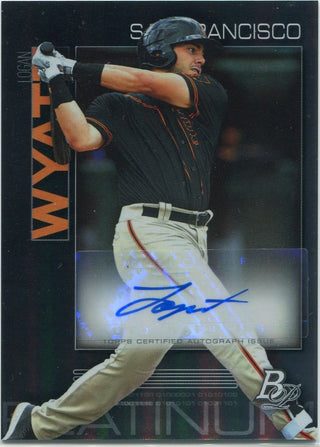 Logan Wyatt 2020 Bowman Platinum Autographed RC #TOP-41