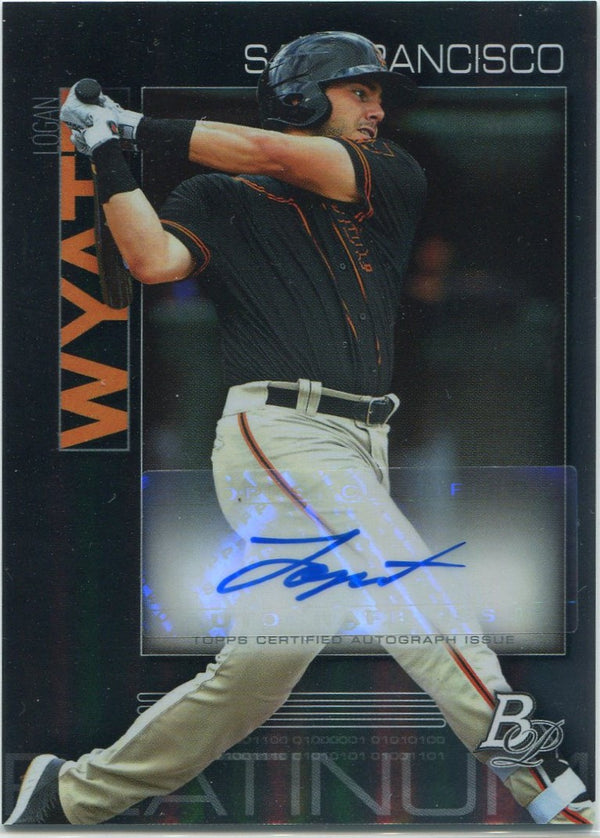 Logan Wyatt 2020 Bowman Platinum Autographed RC #TOP-41