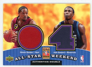 Udonis Haslem & Josh Howard 2004 Upper Deck All-Star Weekend Double Patch Relic #ASW2-HH