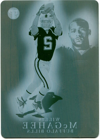 Willis McGahee 2003 Topps Pristine Cyan Press Plate RC #149