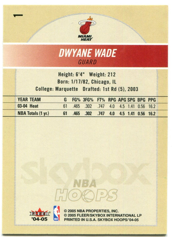Dwyane Wade NBA Hoops 2005