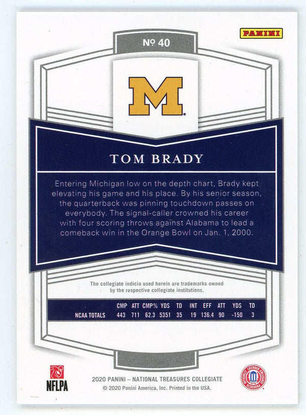 Tom Brady 2020 Panini National Treasures #40