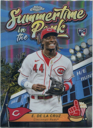 Elly De La Cruz 2024 Topps Chrome Summertime In The Park RC #SITP-4