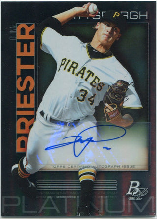 Quinn Priester 2020 Bowman Platinum Autographed RC #TOP-6