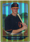 Jonah Heim 2013 Bowman Draft Chrome Gold Refractor RC #BDPP50 48/50