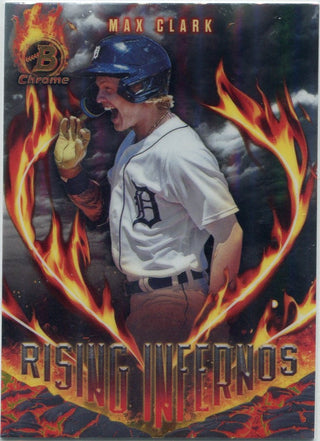 Max Clark 2024 Bowman Chrome Rising Infernos RC #RI-8