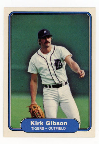 1984 Fleer Baseball Kirk Gibson #80 Detroit Tigers