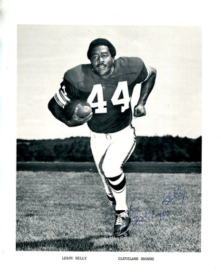 Leroy Kelly Autographed 8x10 Football Photo
