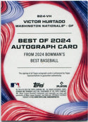 Victor Hurtado 2024 Bowman's Best Autographed RC #B24-VH