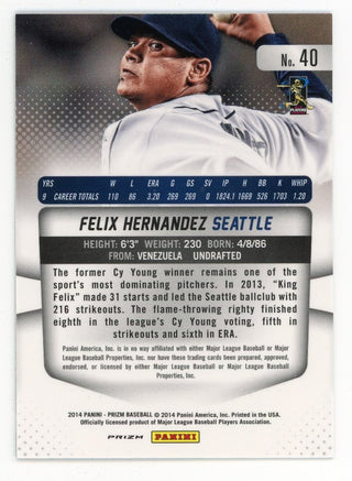 Felix Hernandez 2014 Panini Camo Prizm #40 Card