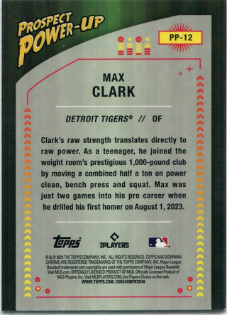 Max Clark 2024 Bowman Chrome Prospect Power-Up RC #PP-12