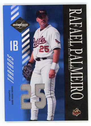 Rafeal Palmeiro 2003 Leaf Limited Threads Patch Relic #30