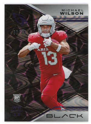 Michael Wilson 2023 Panini Black Rookie Card #116