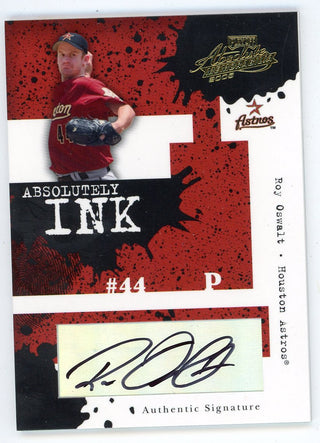 Roy Oswalt 2005 Donruss Absolute Ink Autograph Card #AI-135