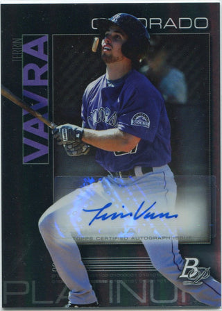 Terrin Vavra 2020 Bowman Platinum Autographed RC #TOP-68