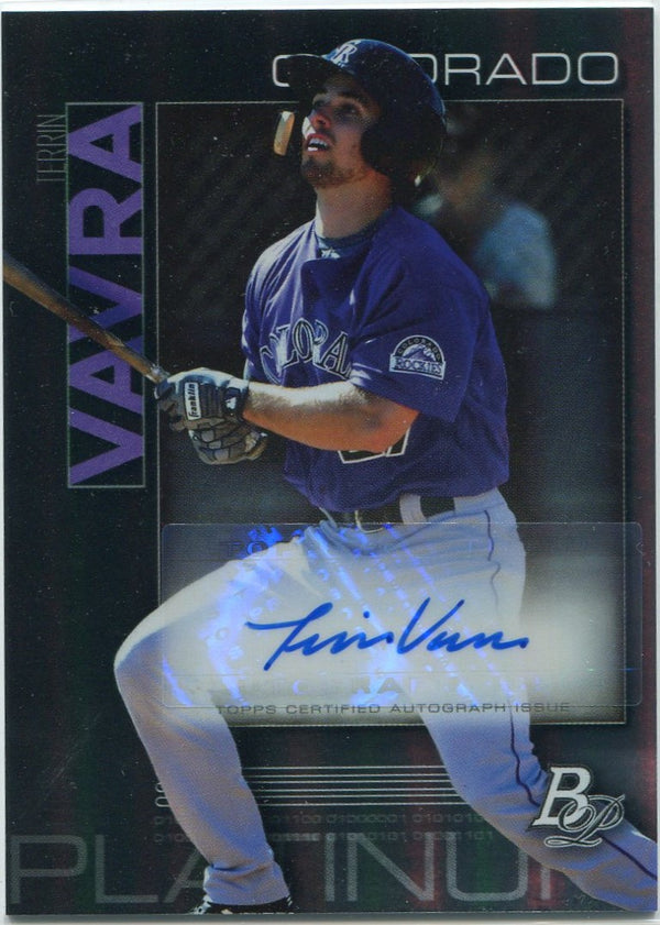 Terrin Vavra 2020 Bowman Platinum Autographed RC #TOP-68