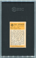 Tris Speaker 1963 Bazooka Greats Card #24 SGC Graded 3