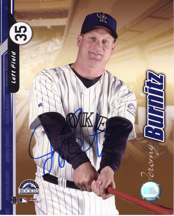 Jeremy Burnitz Autographed 8x10