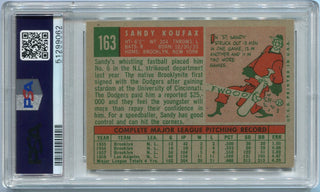 Sandy Koufax 1959 Topps Card #163 PSA Graded 4.5