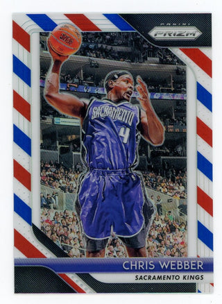 Chris Webber 2018 Panini Red, White and Blue Prizm #165 Card