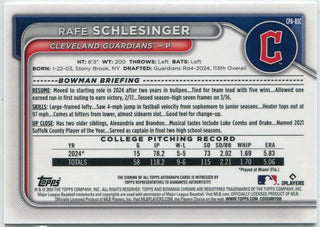 Rafe Schlesinger 2024 Bowman Chrome Autographed Aqua Lava Refractor RC #CPA-RSC 48/199