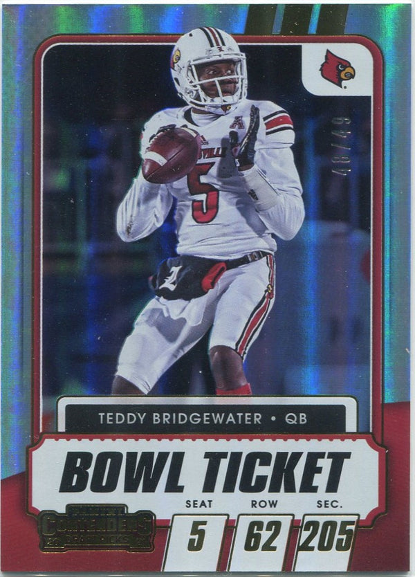 Teddy Bridgewater 2021 Panini Contenders Draft Picks Bowl Ticket Card #17 48/49