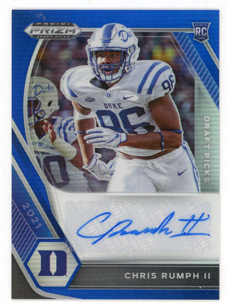 Chris Rumph II 2021 Autographed Panini Prizm Draft Picks Rookie Card #DPA-CRU