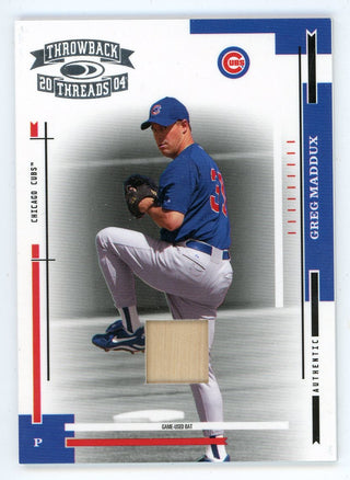 Greg Maddux 2004 Donruss Throwback Threads Bat Relic #41