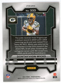 Dontayvon Wicks 2023 Panini Prizm RC #333