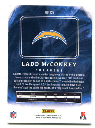 Ladd McConkey 2024 Panini Origins #139 Card