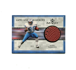 Barry Sanders 1999 Upper Deck Game-Used Souvenirs Football #BS-S Card