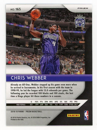 Chris Webber 2018 Panini Red, White and Blue Prizm #165 Card