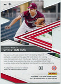 Christian Roa 2020 Panini Elite Extra Edition Prime Numbers Die-Cut RC #104 5/9
